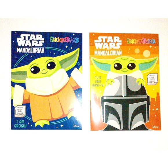 Star Wars Other - Star Wars Mandalorian Stickertivity Sticker Book Disney Lot of 2